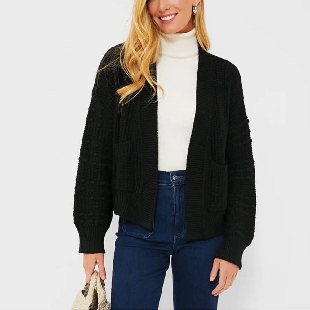 Tuckernuck POMANDER PLACE LARGE Black Knit Cardigan